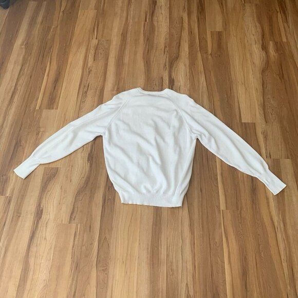 Pickering Sweater Men’s Large White Pullover Kiawak Golf V-Neck Vintage - Picture 8 of 11